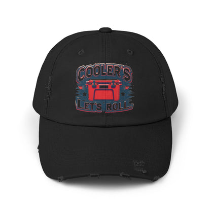 Cooler’s Let’s Roll Distressed Cap - Unisex Casual Headwear for Outdoor Adventures