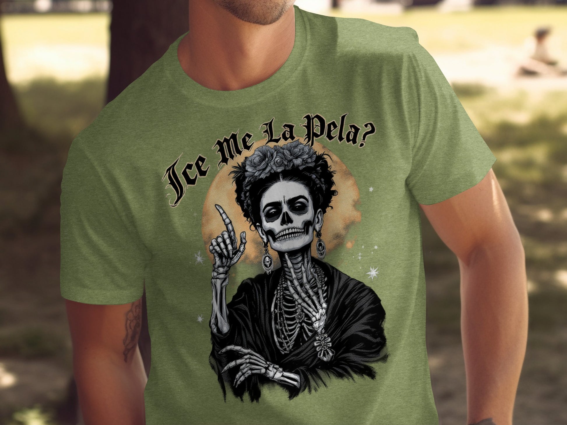Ice Me La Pela Skeleton Printed T-Shirt product type