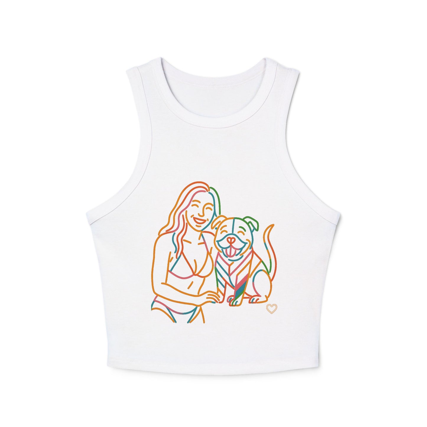 Pride tank top Cute Pet-Themed Women's Micro Rib Racer Tank Top - Perfect Summer Fit