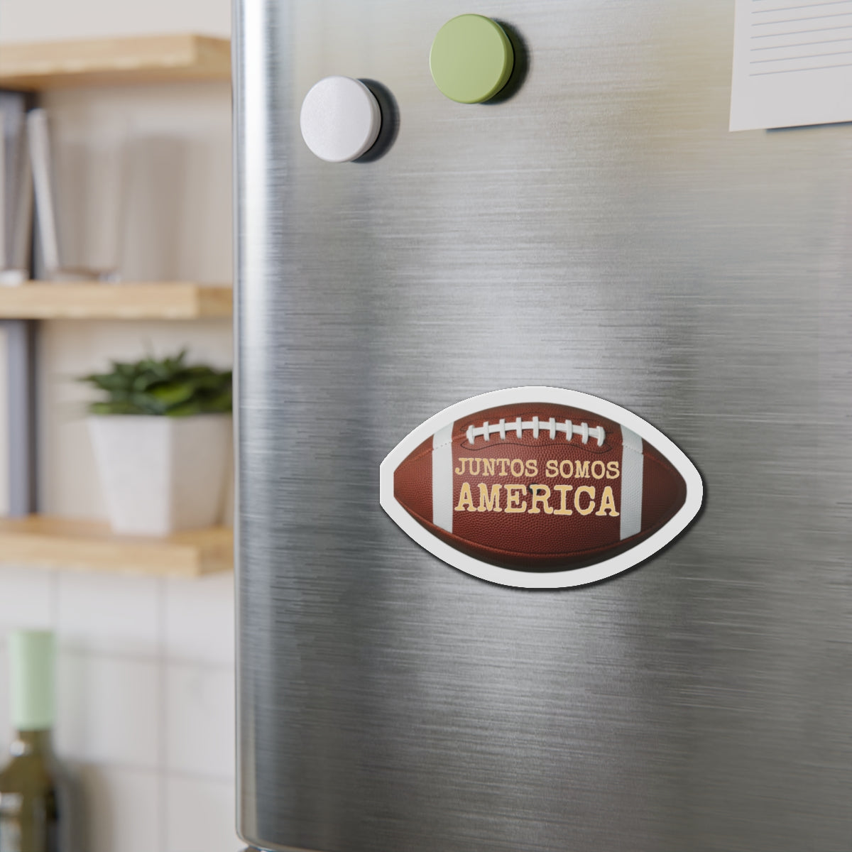 Juntos Somos America Football Magnet Decor Item