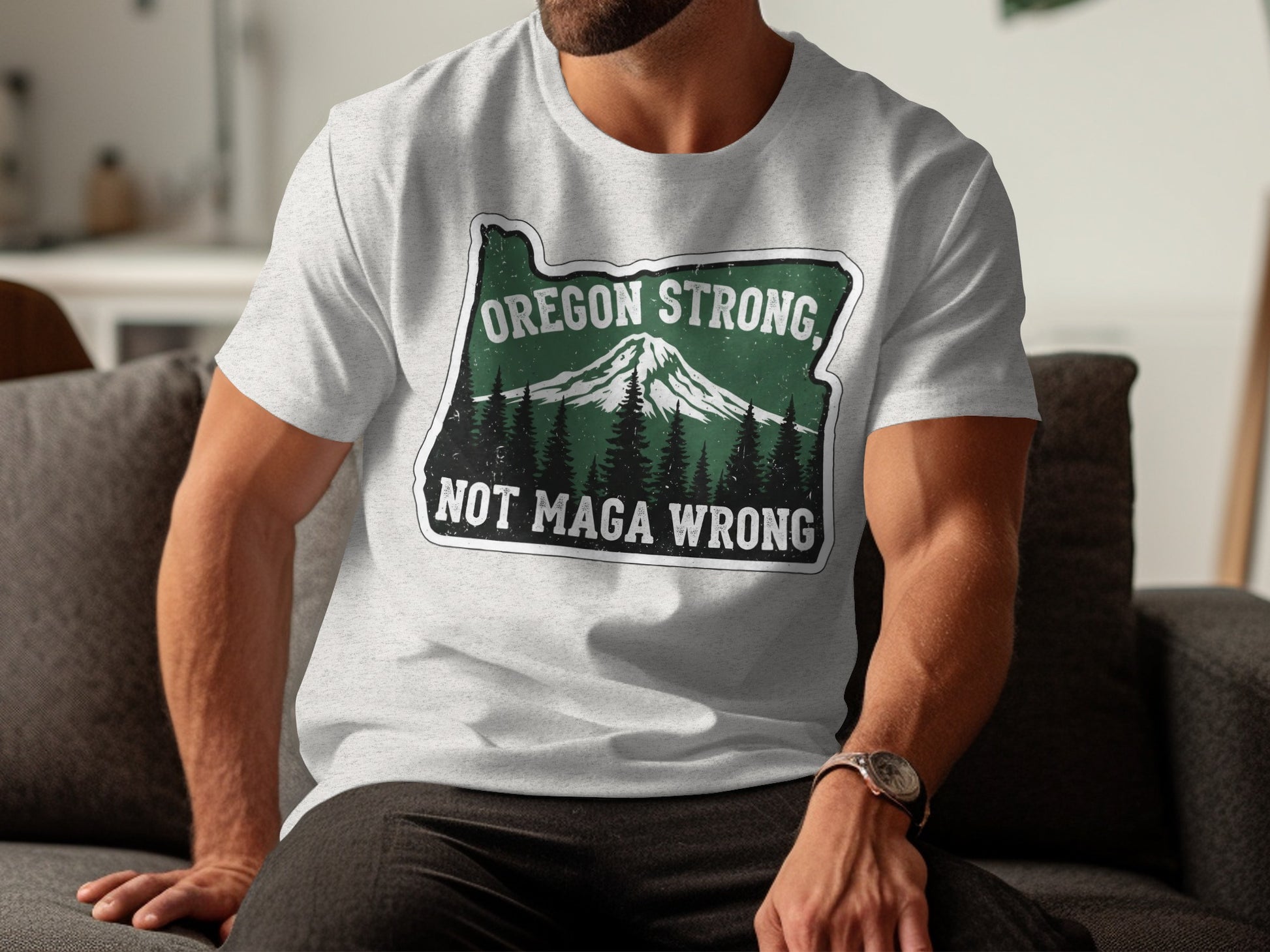Oregon Strong Not Maga Wrong T-Shirt product