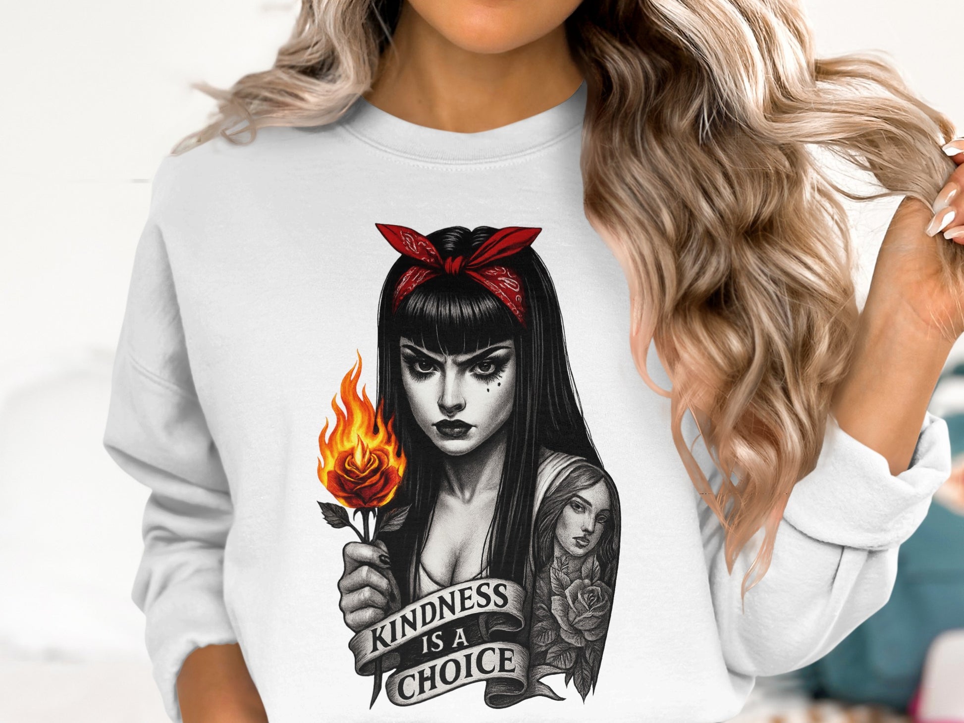 Kindness Is A Choice Graphic Print Sweatshirt product type