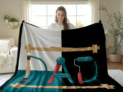 Unique Personalized Dad Gift Blanket product type