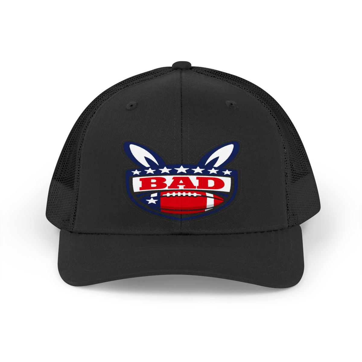 Bad Football Themed Trucker Hat with Stars