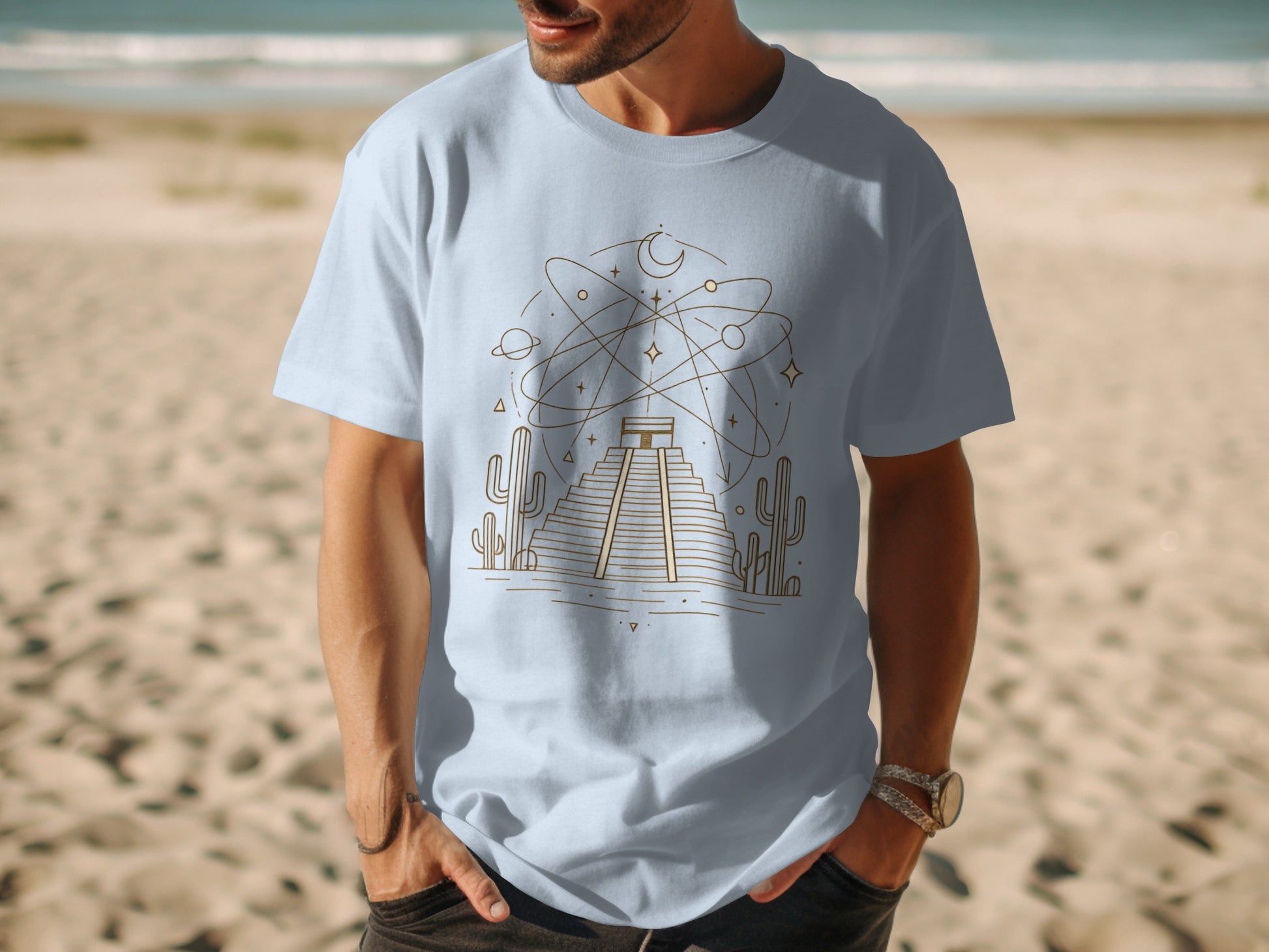 Stargazing Pyramid Graphic Tee product