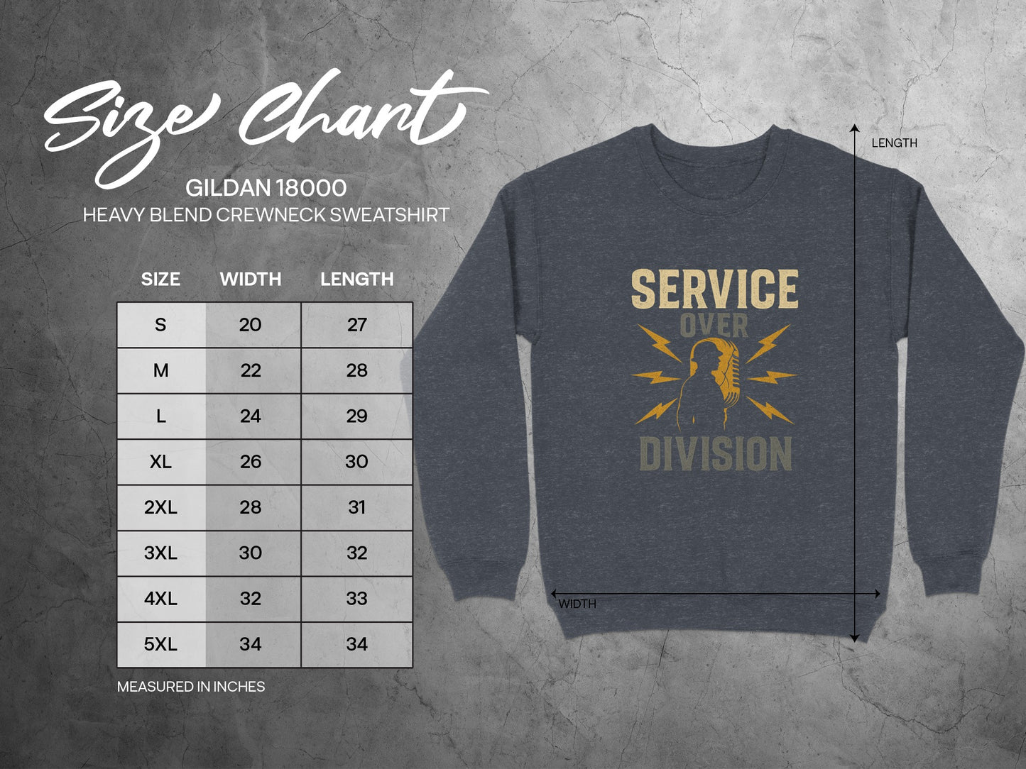 Service Over Division Crewneck Sweatshirt product type