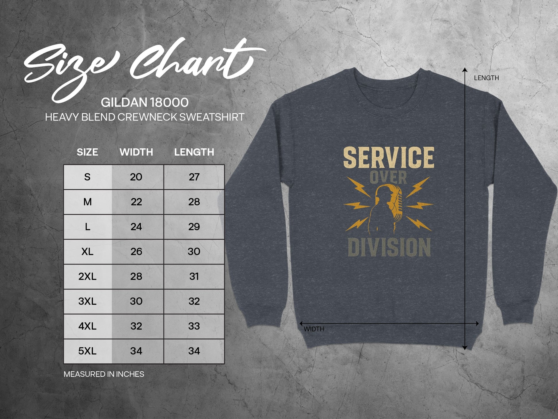 Service Over Division Crewneck Sweatshirt product type