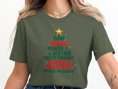 Dump MAGA Power Justice Resist Tyranny Peace Shirt