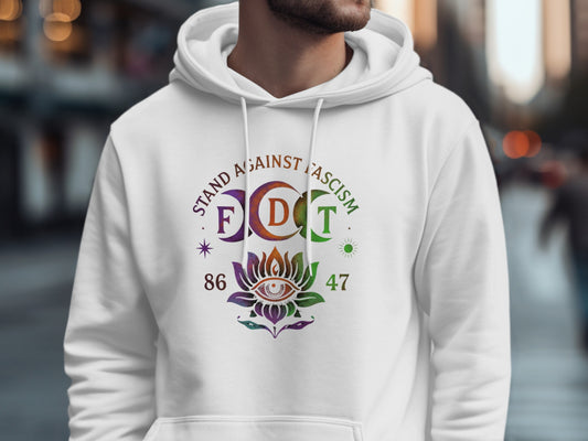 Stand Against Fascism Eye Graphic Hoodie product