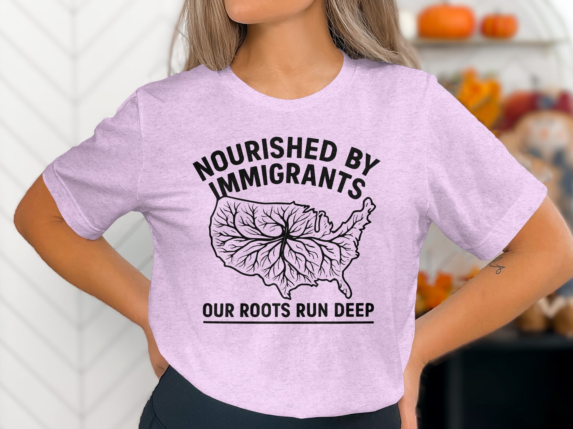 Nourished By Immigrants Our Roots Run Deep Shirt