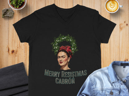 Merry Resistmas Cabrón Graphic T-shirt Holiday Style