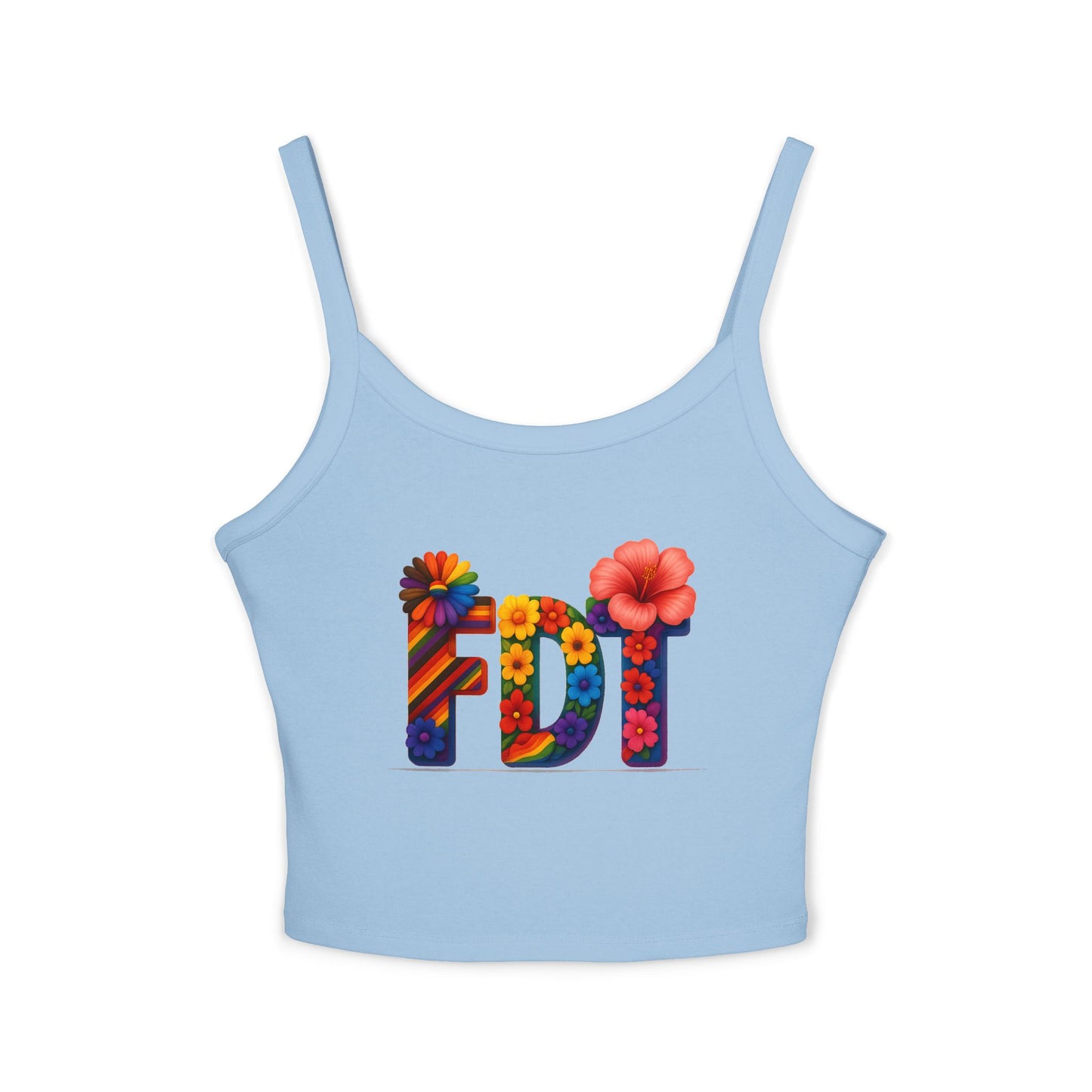 high quality Floral FDT Women's Spaghetti Strap Tank Top – Vibrant Summer Style