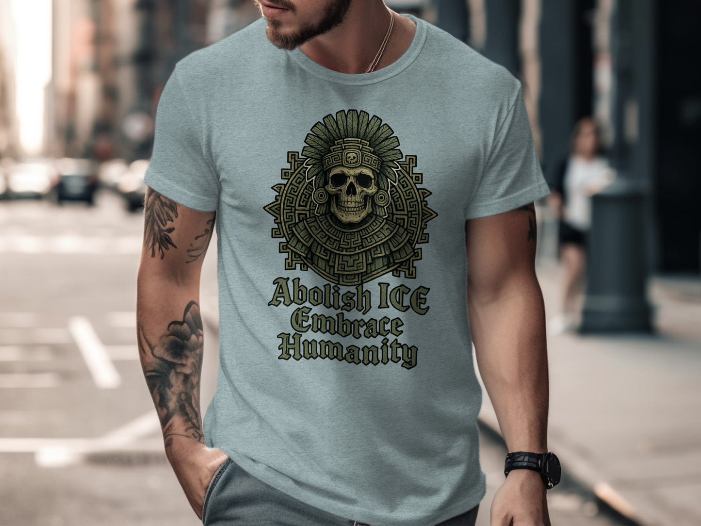 Abolish ICE Embrace Humanity Graphic Tee Product