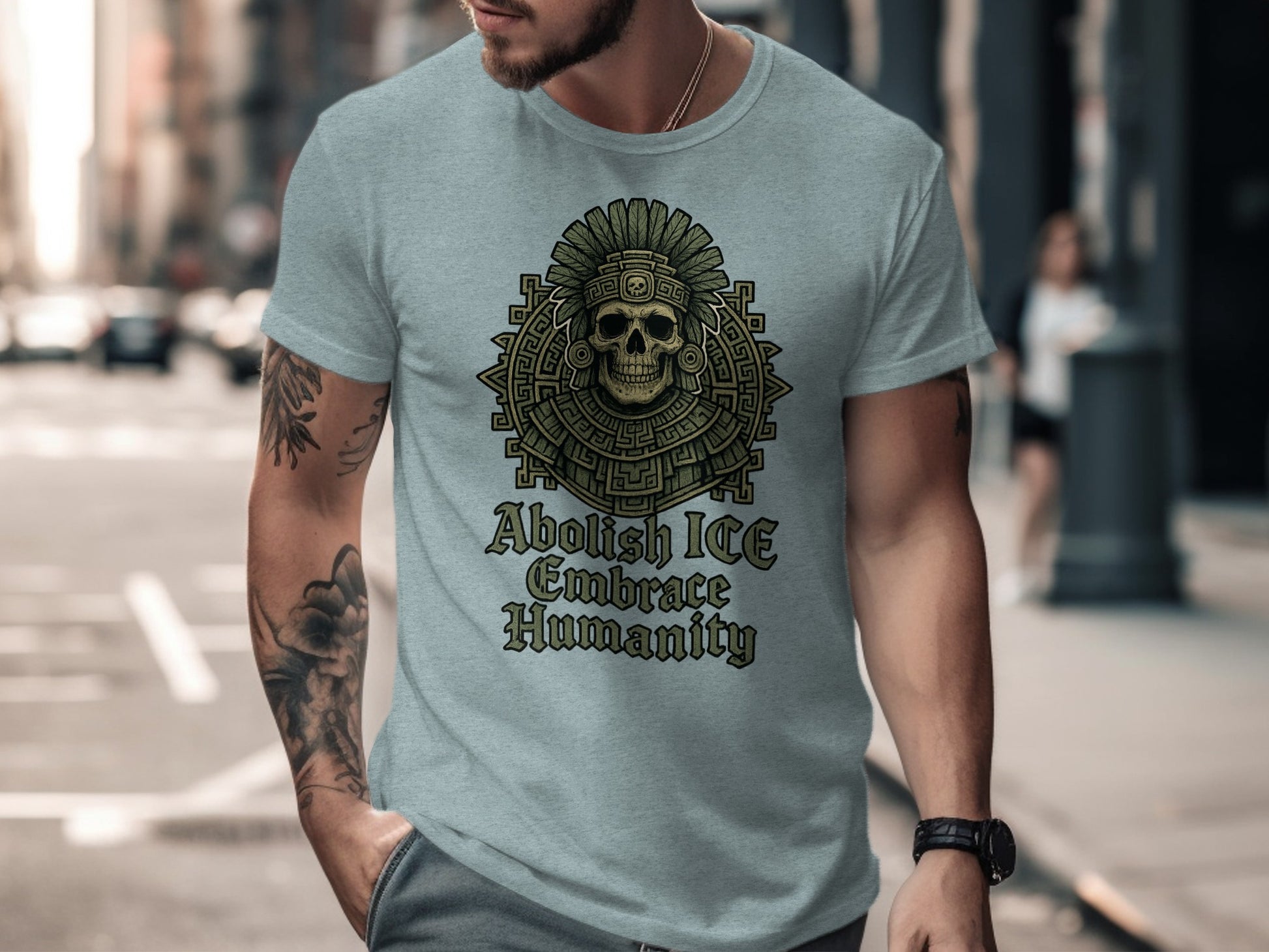 Abolish ICE Embrace Humanity Graphic Tee Product