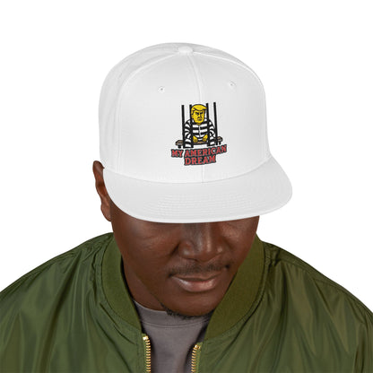 Anti Trump Hat, My American Dream Embroidered Snapback Hat - Stylish Cap for Everyday Wear, Perfect for Casual Outings, Birthdays, Streetwear Fashion, Gift for Him/Her