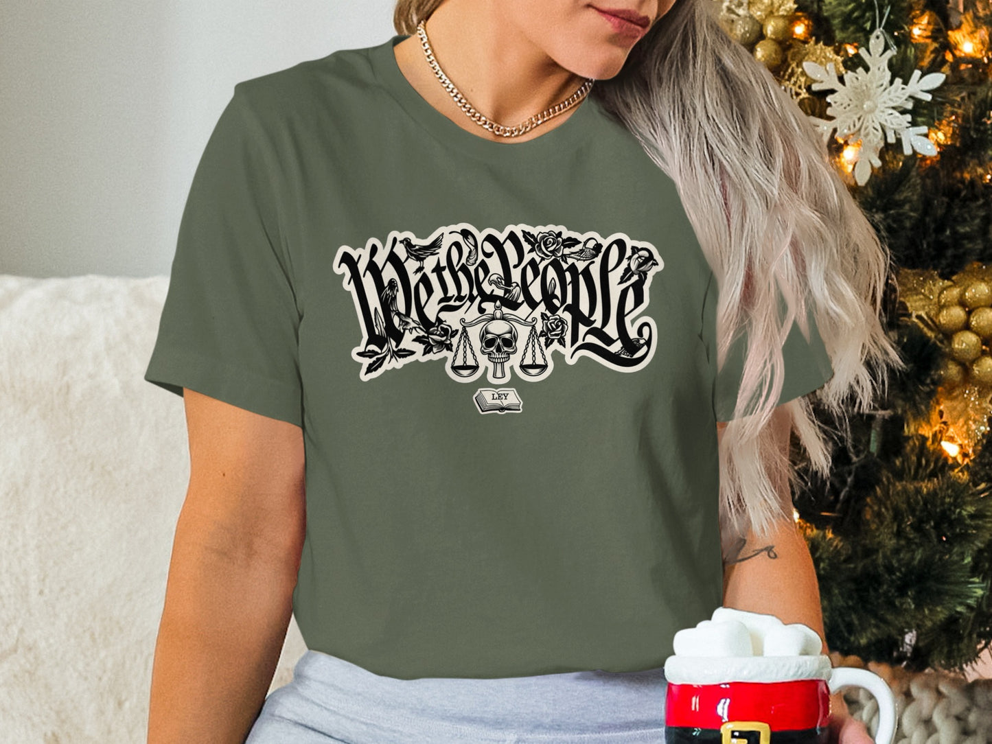 With The People Graphic Design T-Shirt product