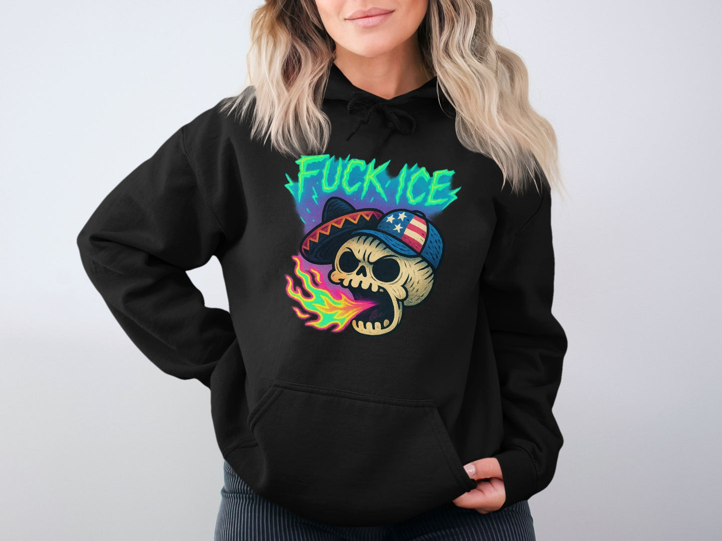 Bold Statement Skull Design Hoodie product type