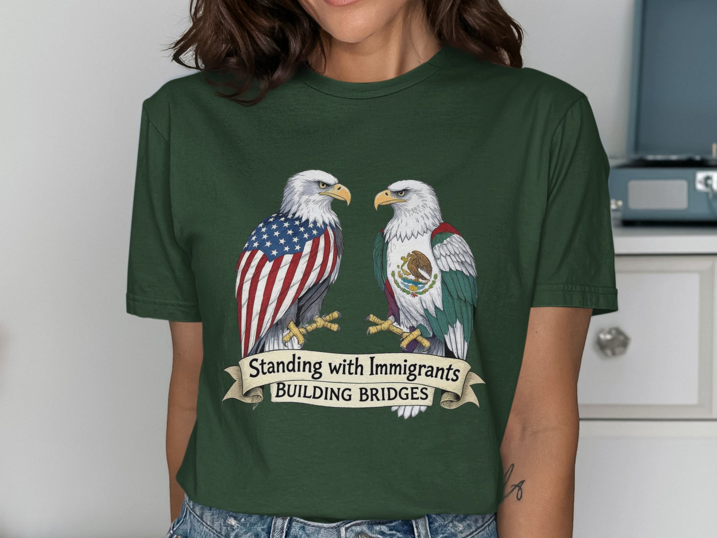 Standing with Immigrants Building Bridges shirt product