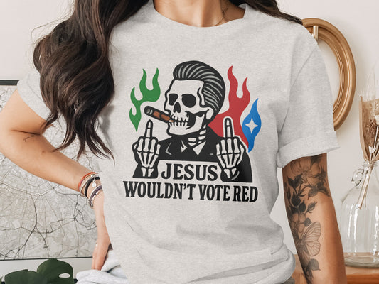 Jesus Wouldn't Vote Red Graphic T-shirt product type