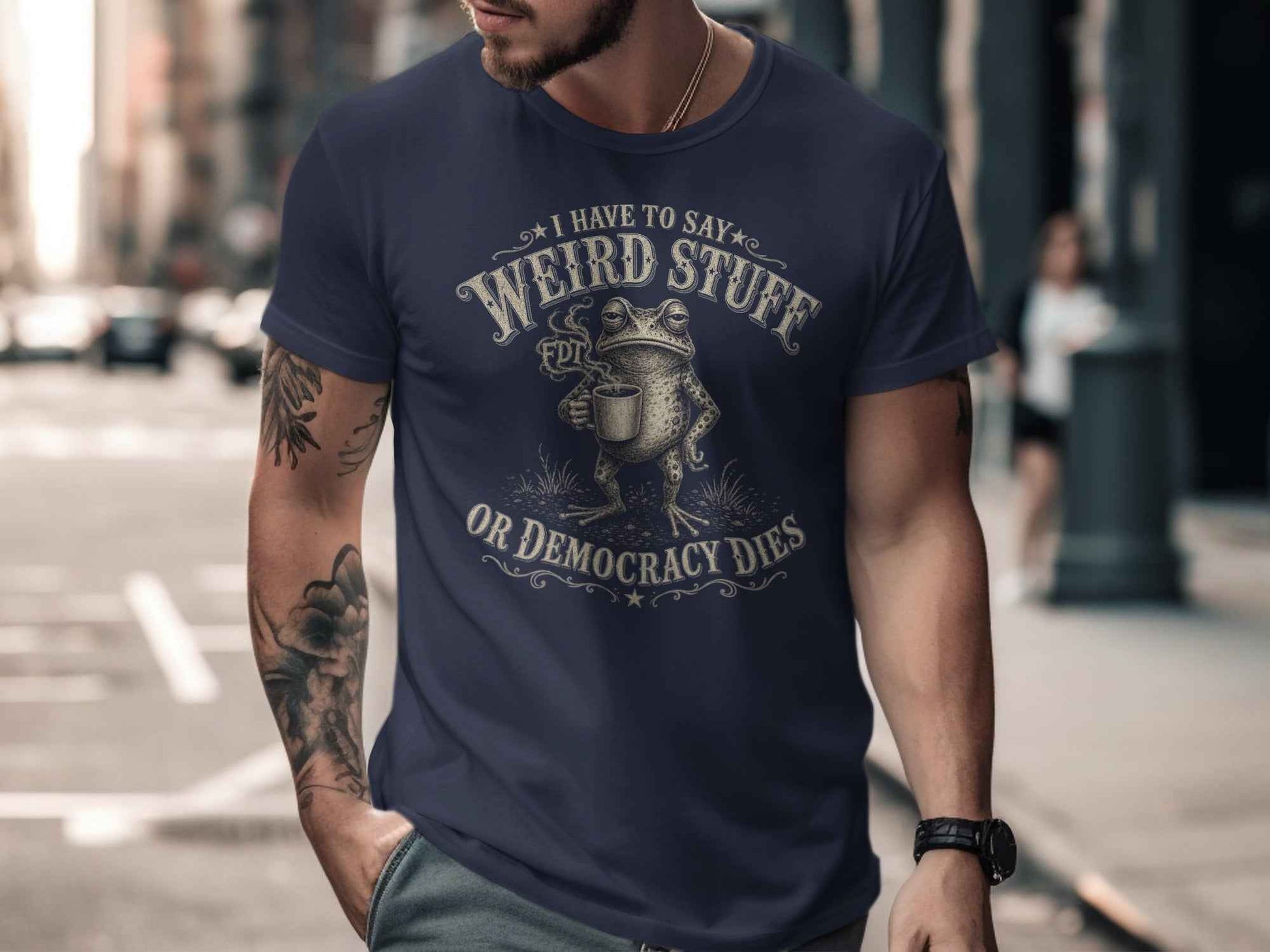 The 'Democracy Dies' Philosopher Toad T-Shirt