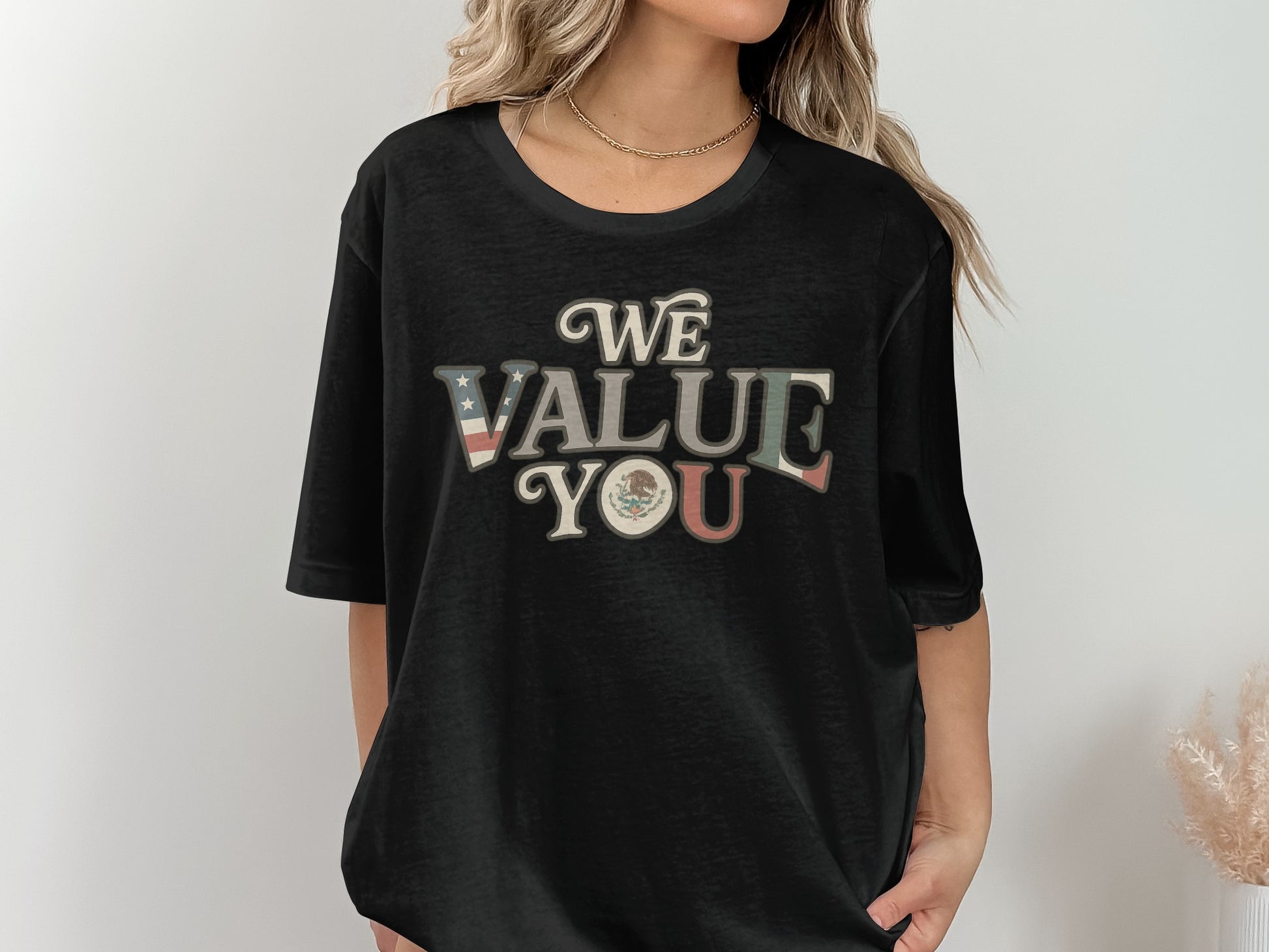 We Value You Graphic Tee Casual Style Product