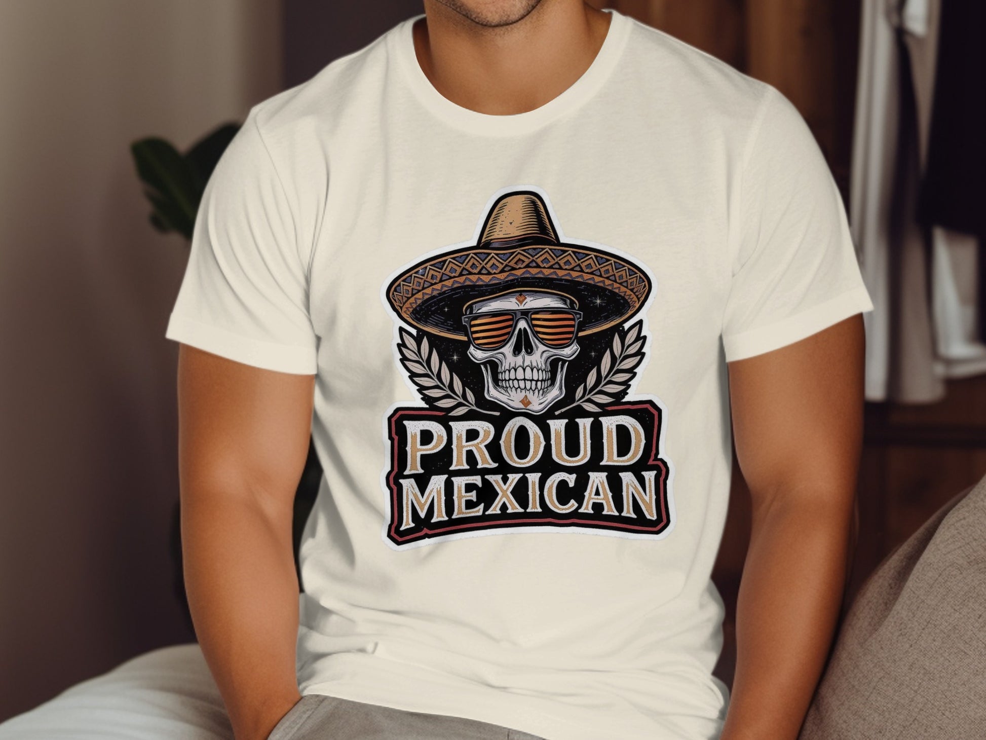 Proud Mexican Skull Sunglasses T-Shirt product type