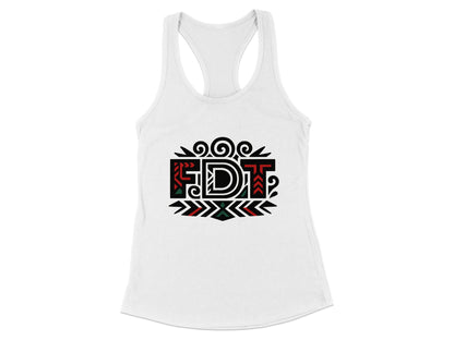 FDT Graphic Tank Top with Unique Artistic Design