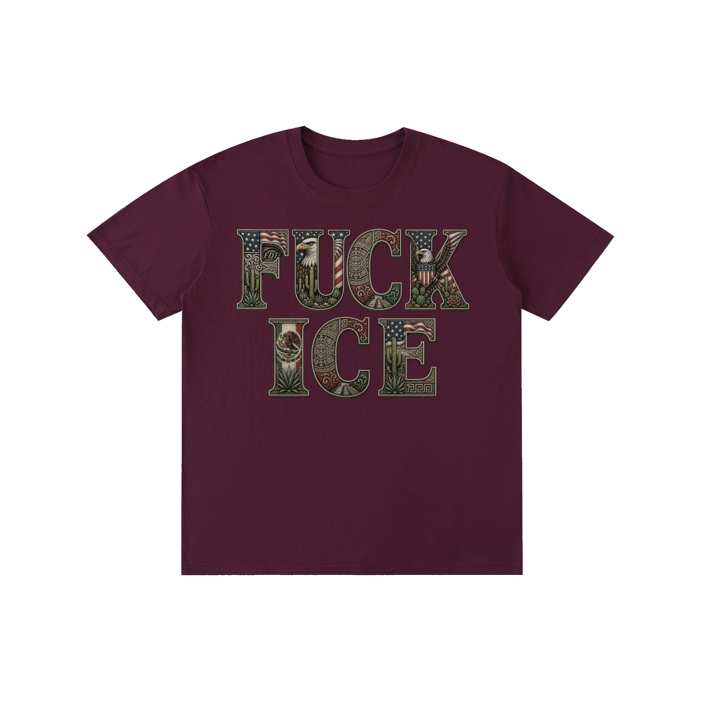 FUCK ICE with FDT Subtle The Perfect Tee; LOUDNESS Needed Now!! Pure Cotton Unisex T-Shirt