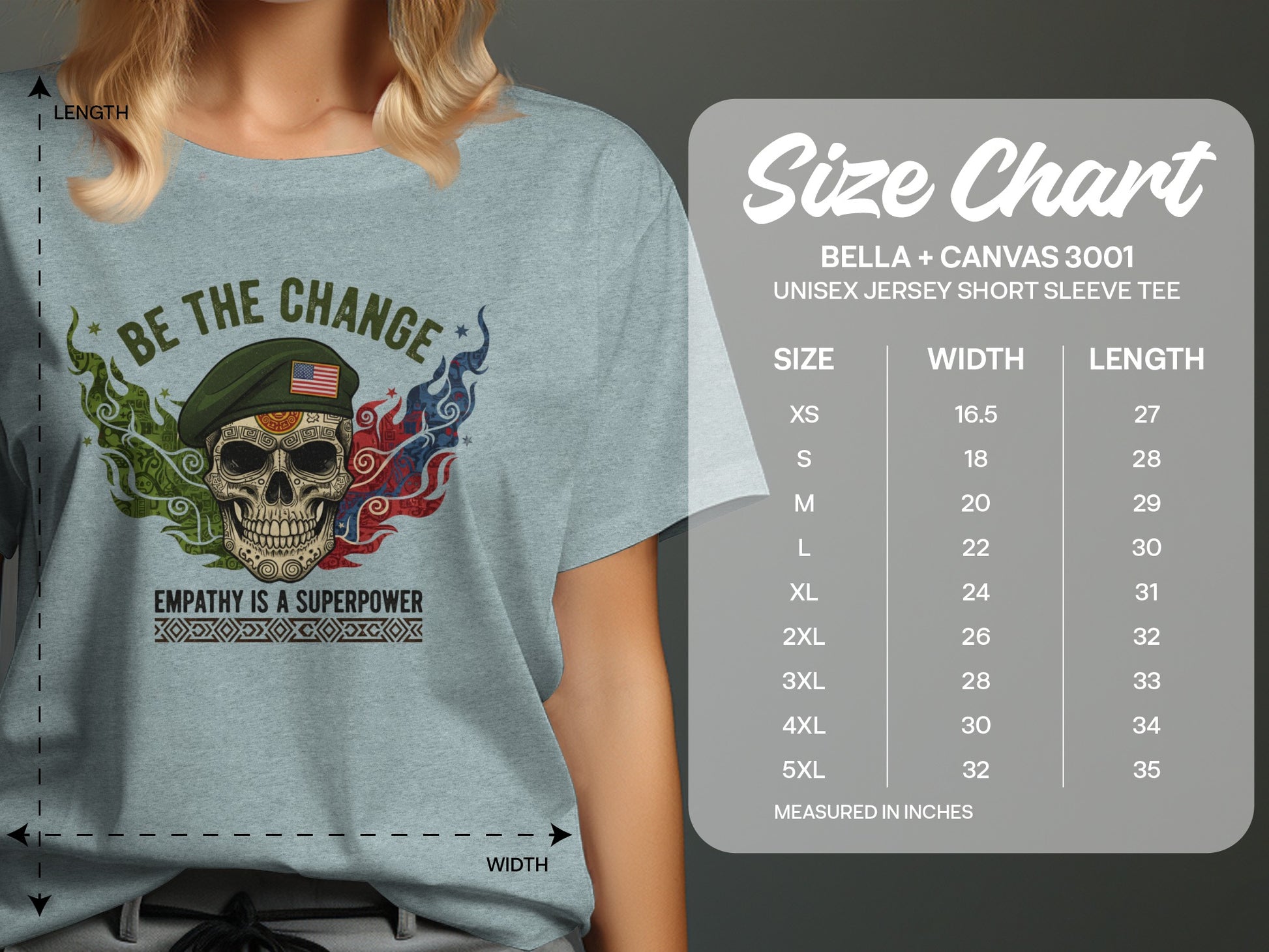 Be The Change Empathy Is A Superpower Tee