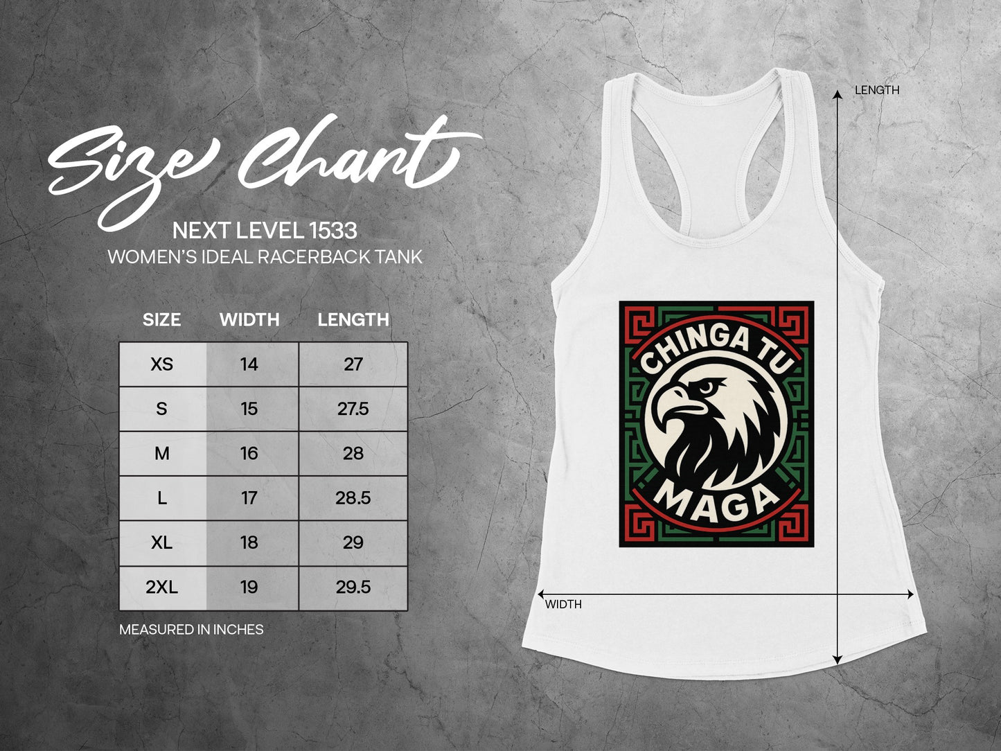 Fierce Eagle Design Women's Ideal Racerback Tank