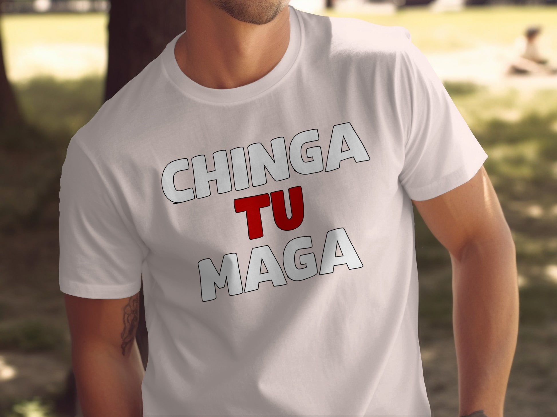 CHINGA TU MAGA Graphic T-Shirt