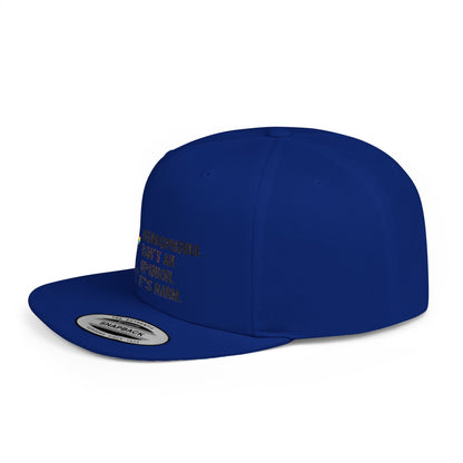 Frida Kahlo-Inspired Flat Bill Snapback Hat | LGBTQ+ Pride Apparel, Statement Cap, Fashion Accessory, Gift for Activists, Casual Wear