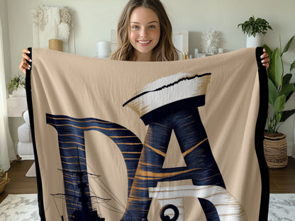 Cozy Art Print Blanket Featuring Nautical Design product type