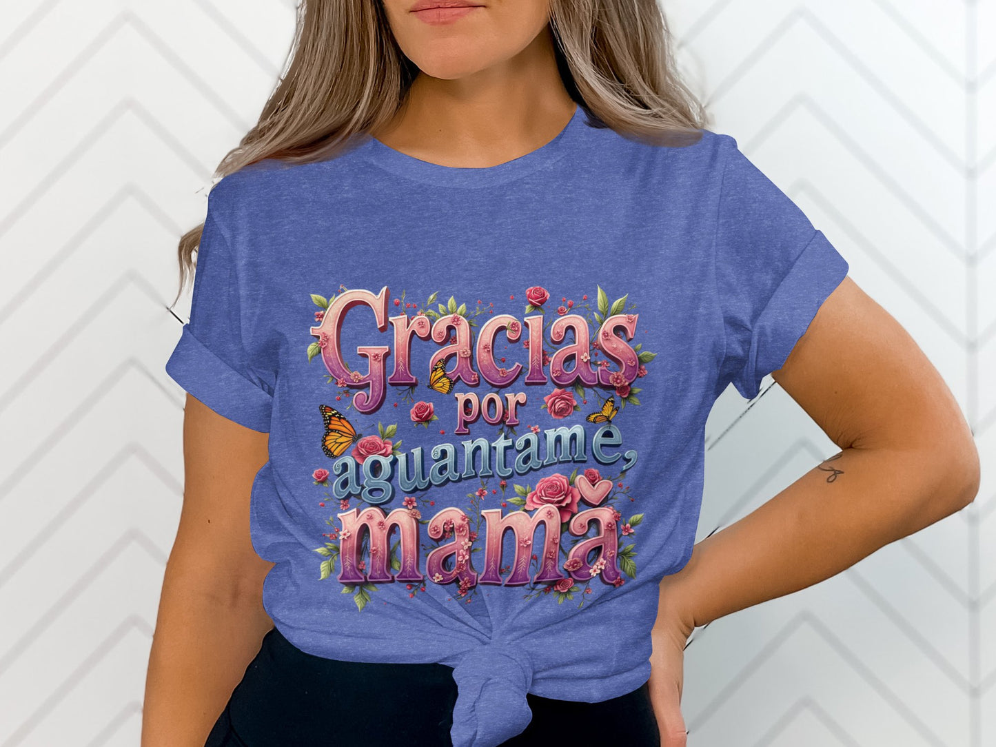 Gracias por aguantame mama floral t-shirt product type