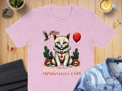 Cute Amexikitten Graphic Tee with Unique Cat Art product type