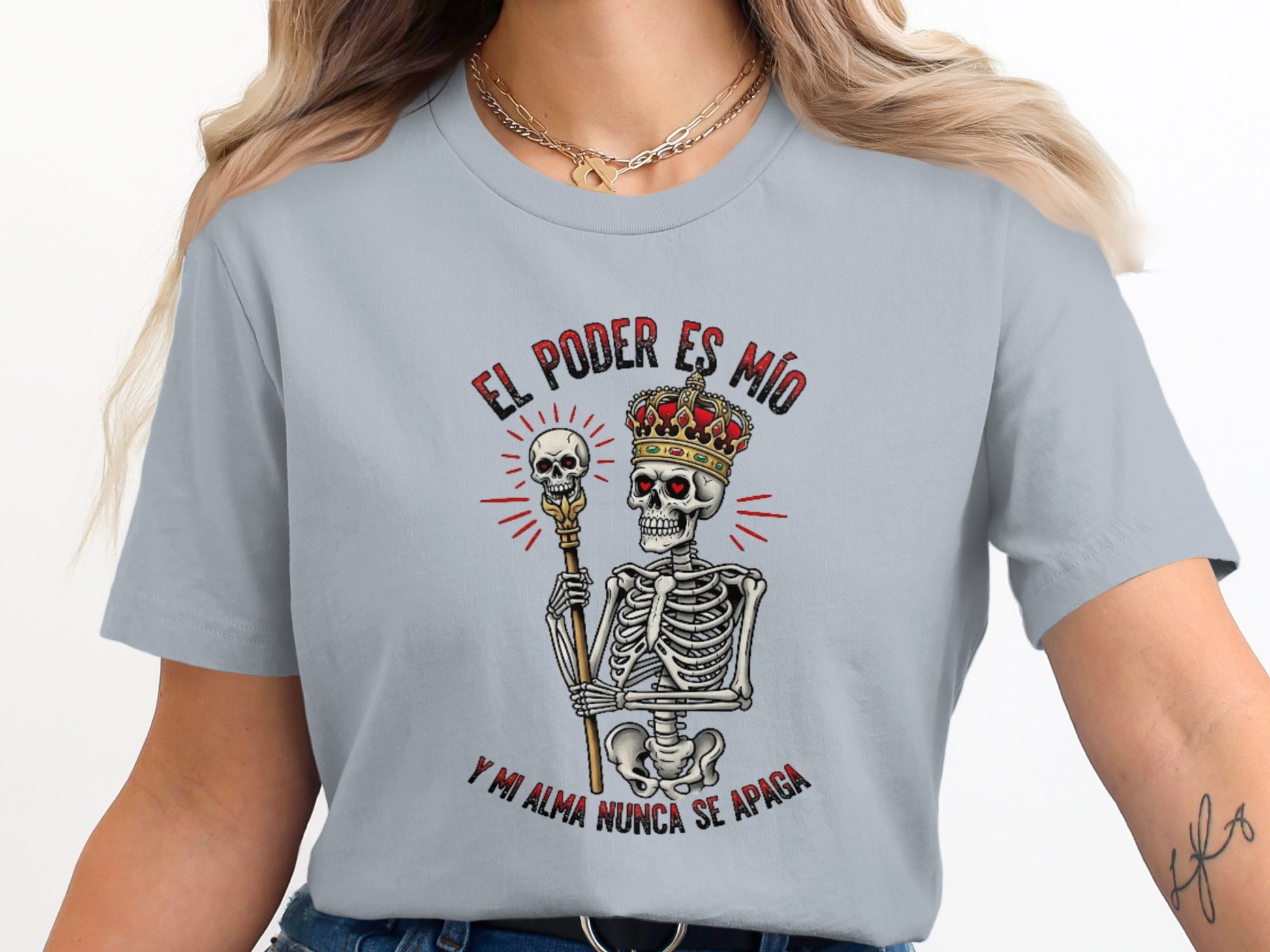 El Poder Es Mío Skeleton Graphic Tee product