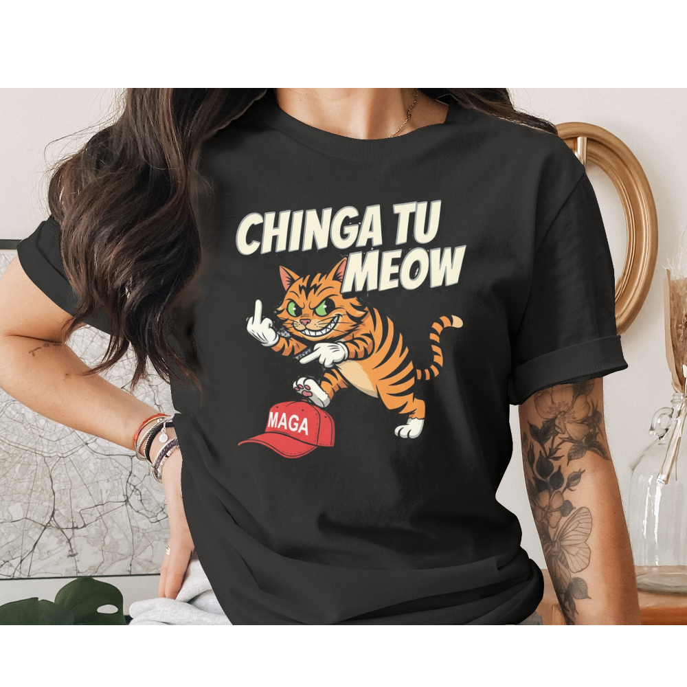 CHINGA TU MEOW MAGA Tiger Middle Finger product type