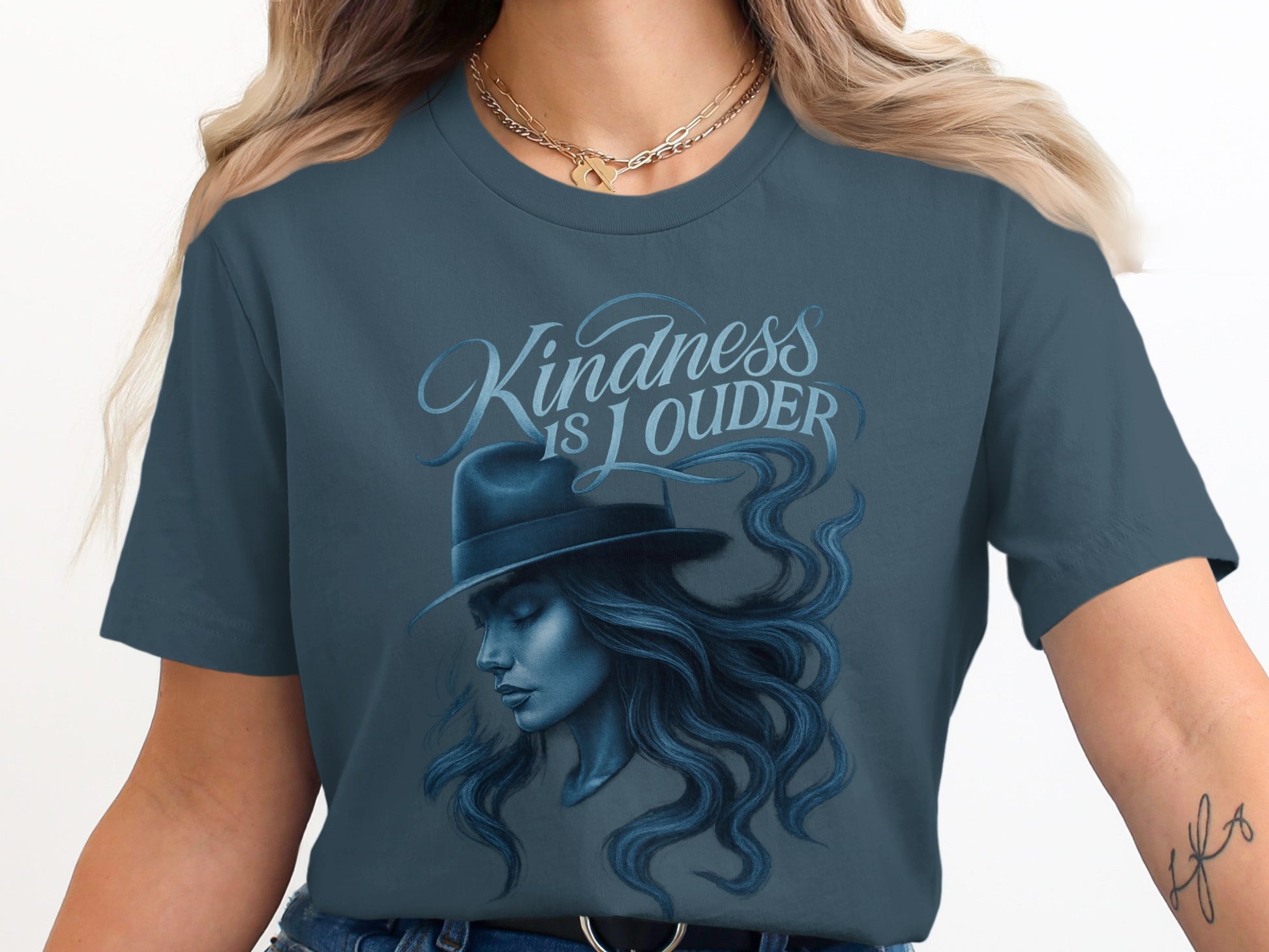 Kindness Is Louder Artistic Design Graphic T-Shirt product