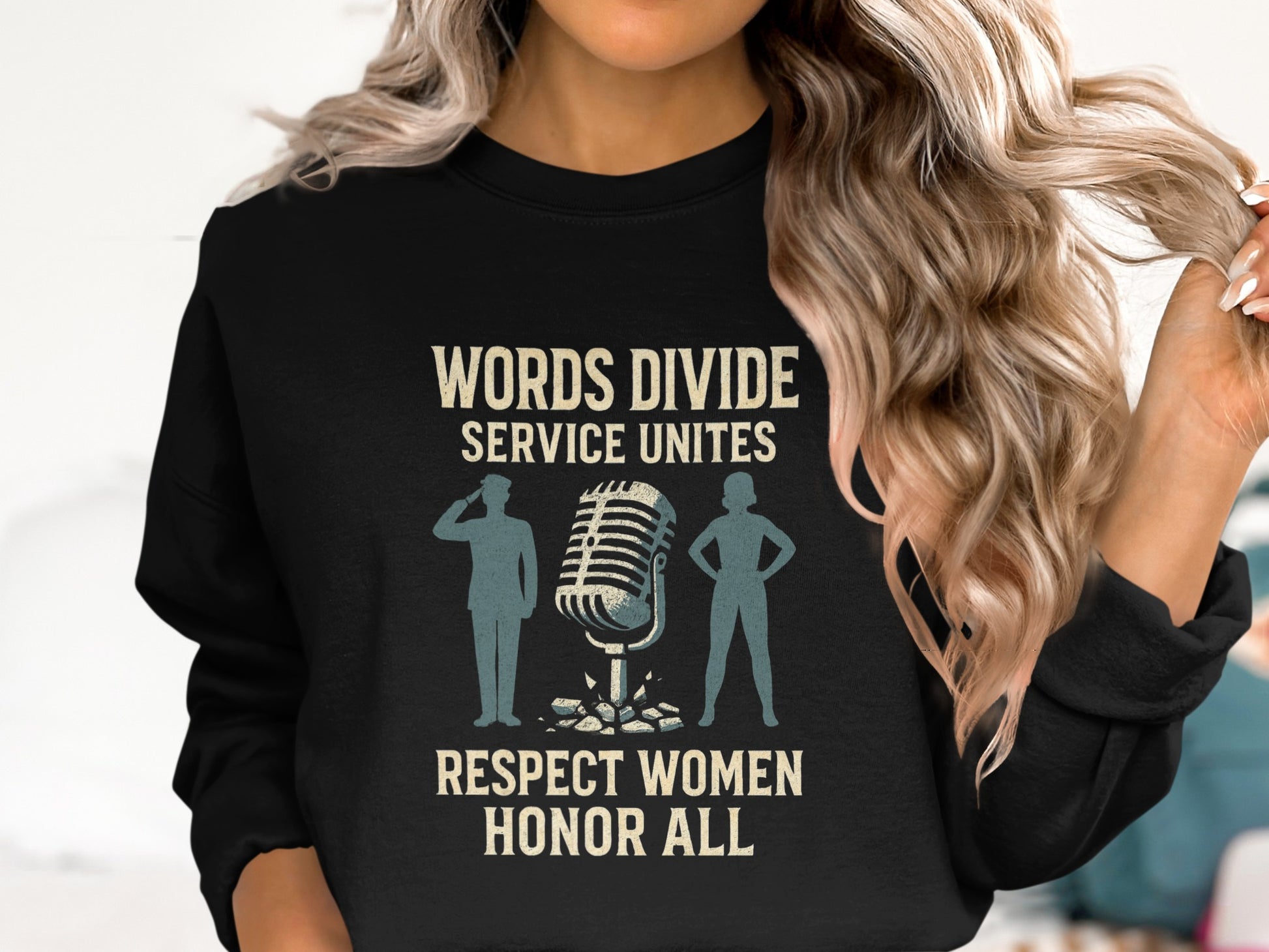 Words Divide Service Unites Respect Women product