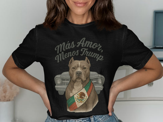 Más Amor Menos Trump Graphic T-shirt product
