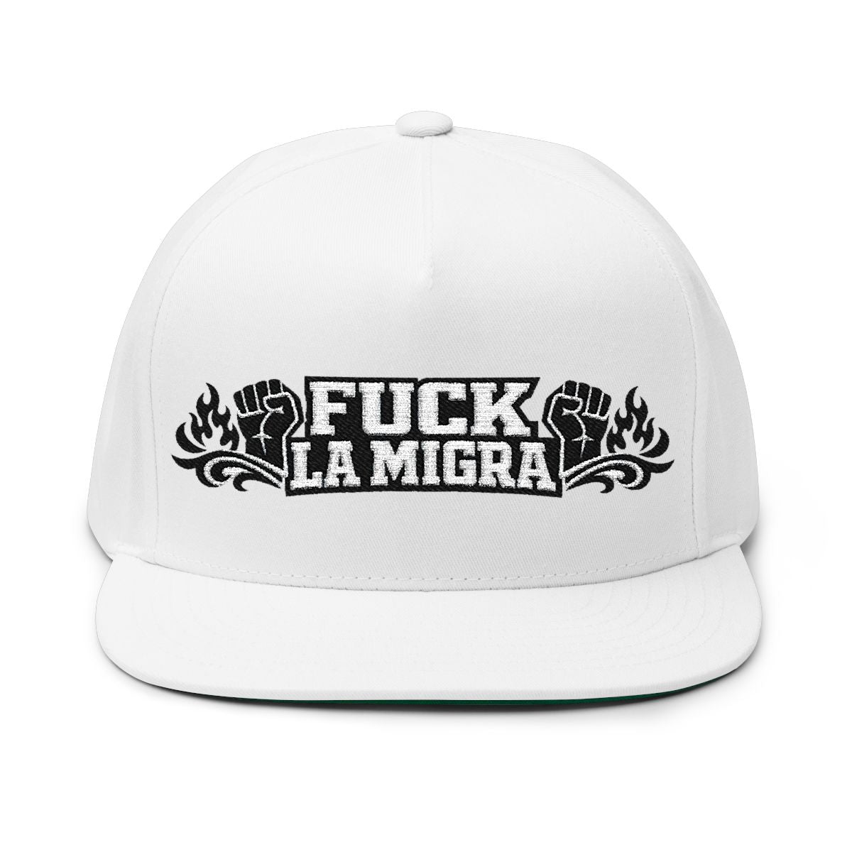 F**k La Migra Snapback Cap with Empowering Message