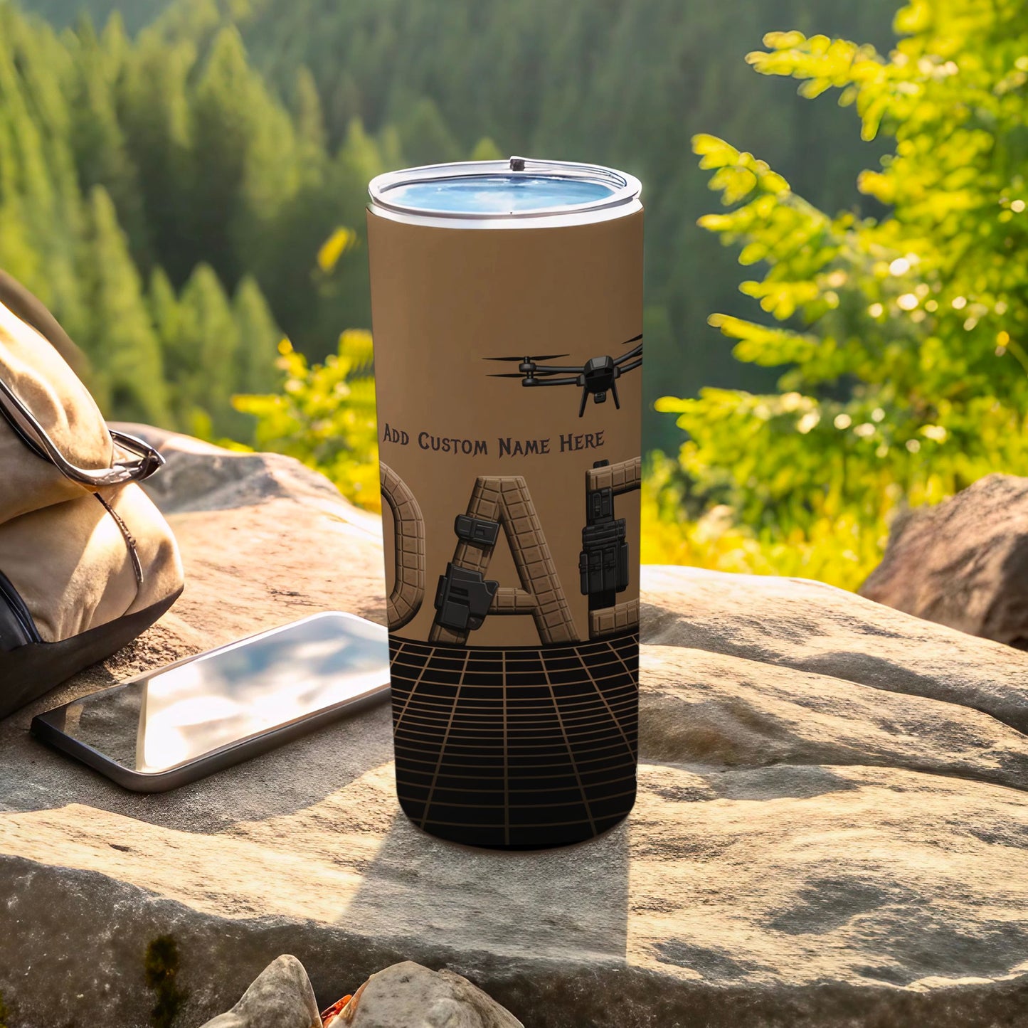 Add Custom Name Drone Design Travel Mug product