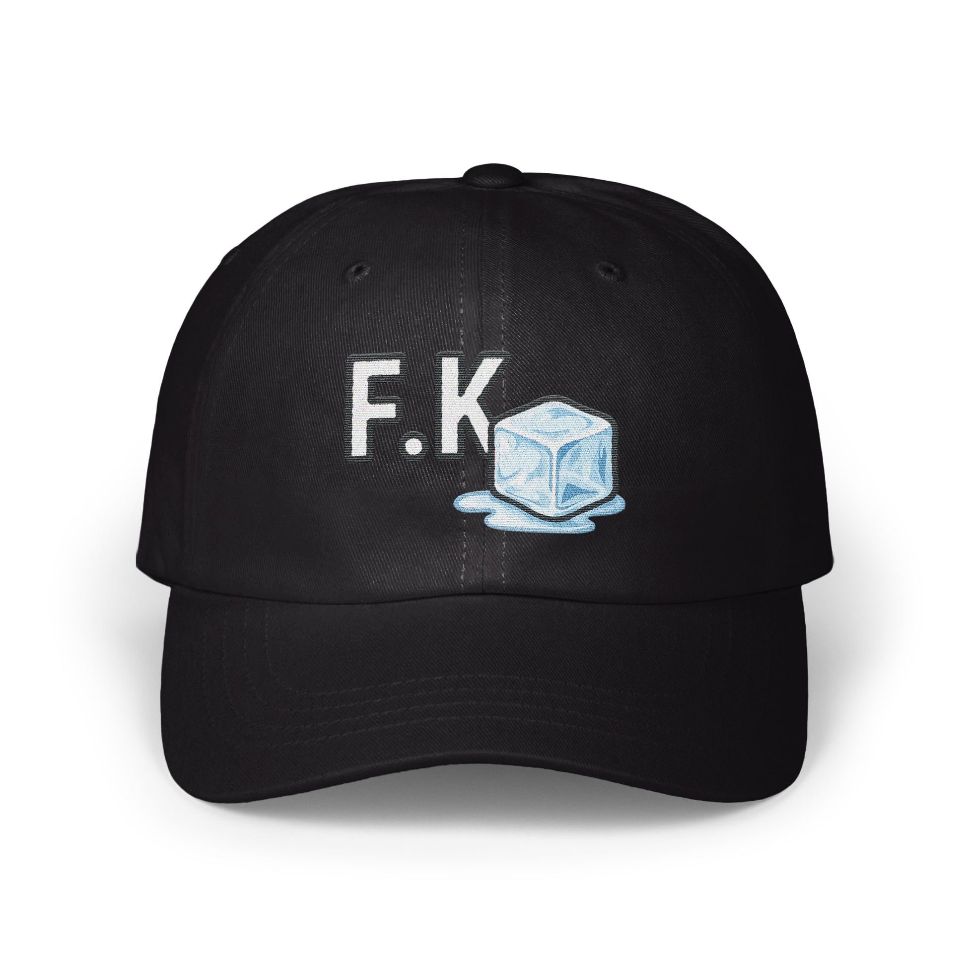 Stylish Black F.K Ice Cube Embroidered Hat product type