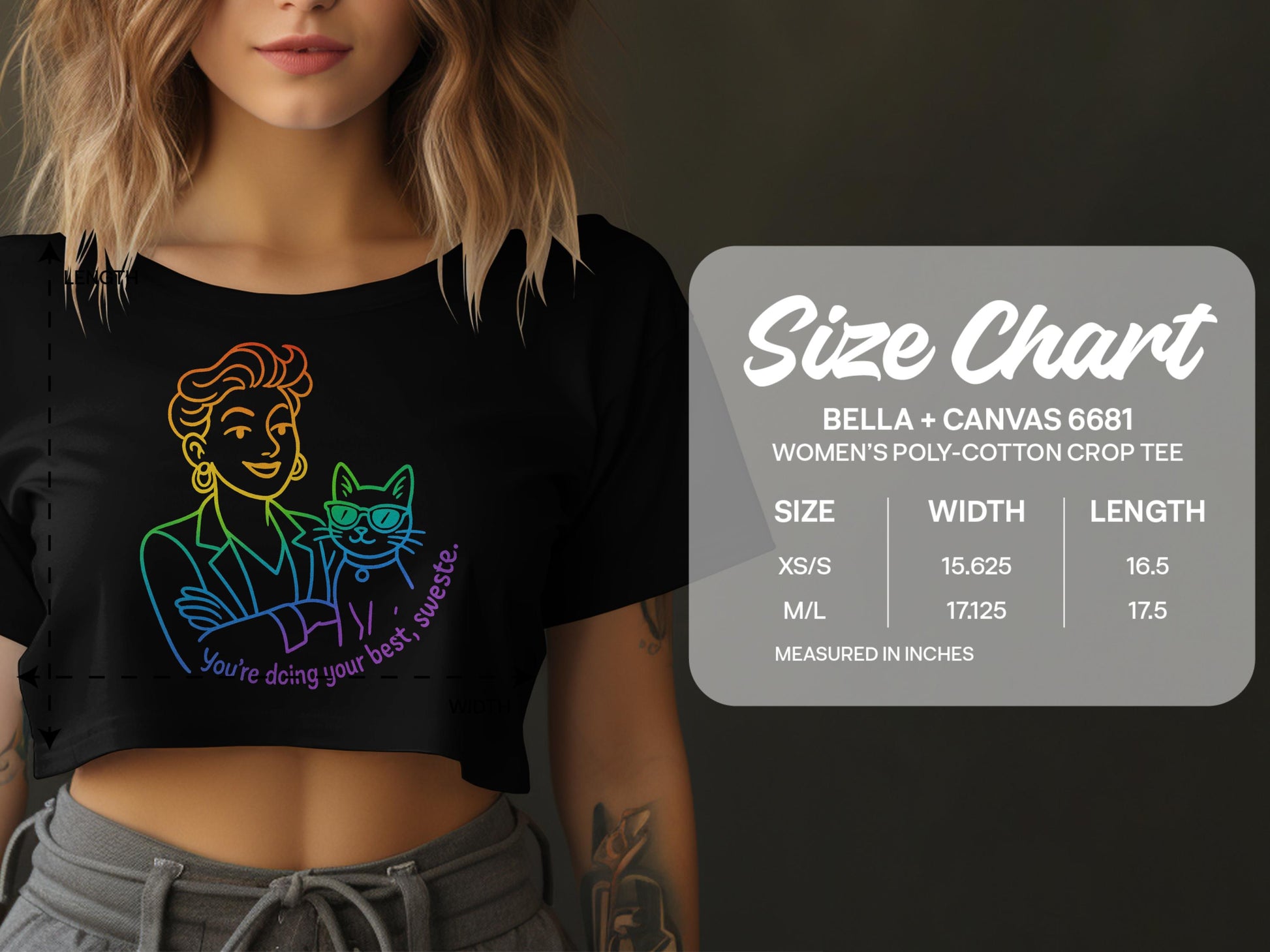 You're Doing Your Best Sweetie Crop Tee product