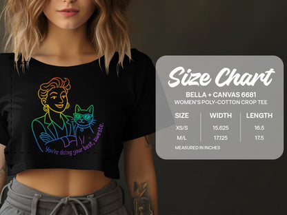 You're Doing Your Best Sweetie Crop Tee product