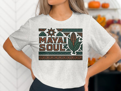Mayan Soul Graphic Printed Shirt Comfortable Clothing Product