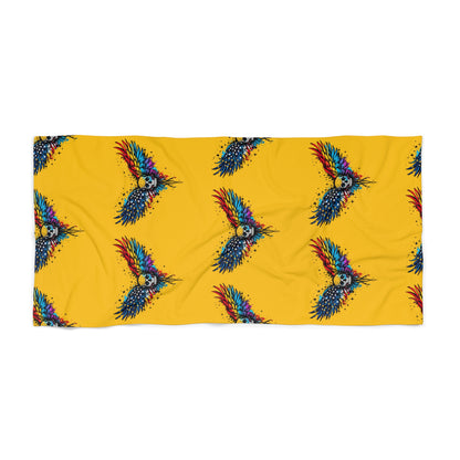 pride towel Vibrant Parrot Beach Towel, Summery Vibes, Perfect for Beach Days, Tropical Theme, Great for Pool Parties, Gift for Bird Lovers