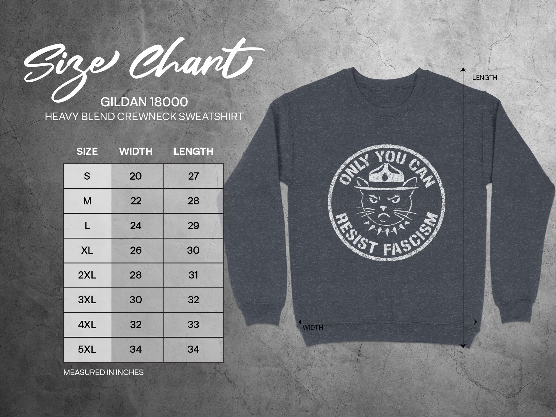Only You Can Resist Fascism Crewneck Sweatshirt product type