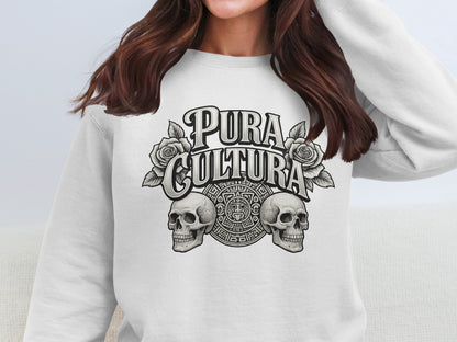 Pura Cultura Graphic Skull and Roses Design product