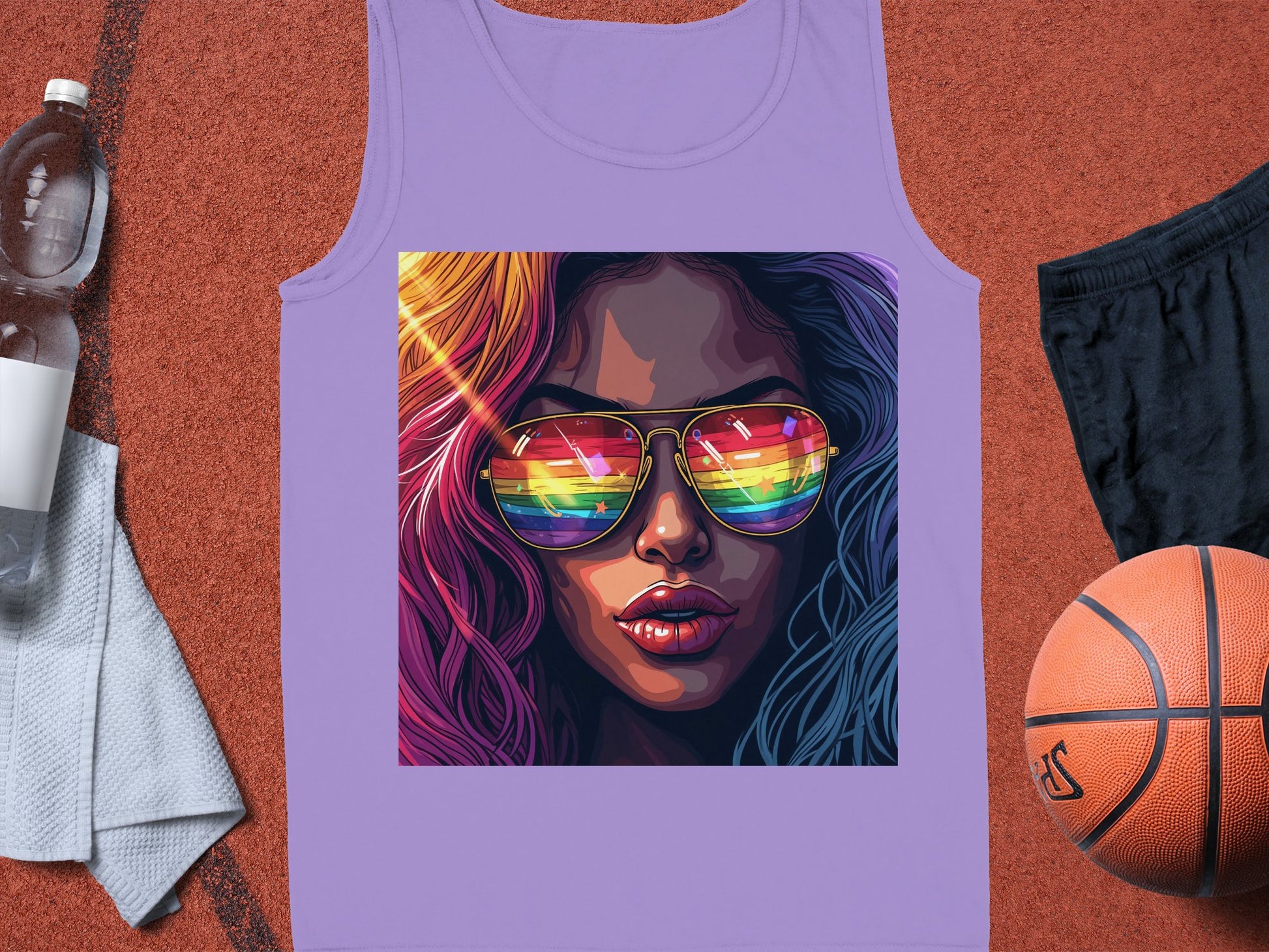 Vibrant Art Sunglasses Graphic Tank Top product